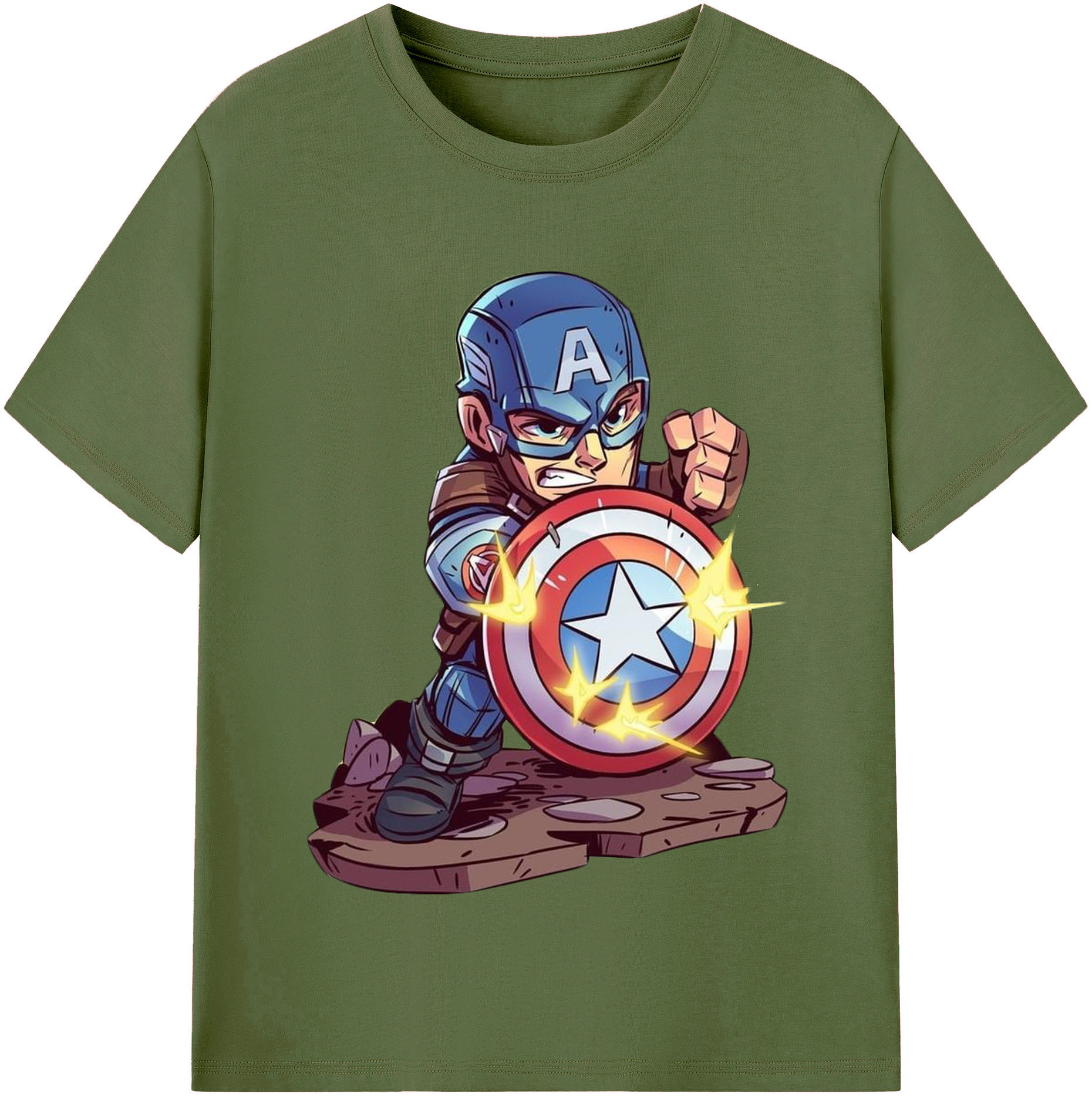 （画像用） アベンジャーズ The Avengers 綿100％半袖Tシャツ（フロントプリント）